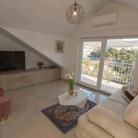 Casa Lidia - Modern & Spacious & Few Steps To Beach & Breathtaking View Zaton  Exterior foto
